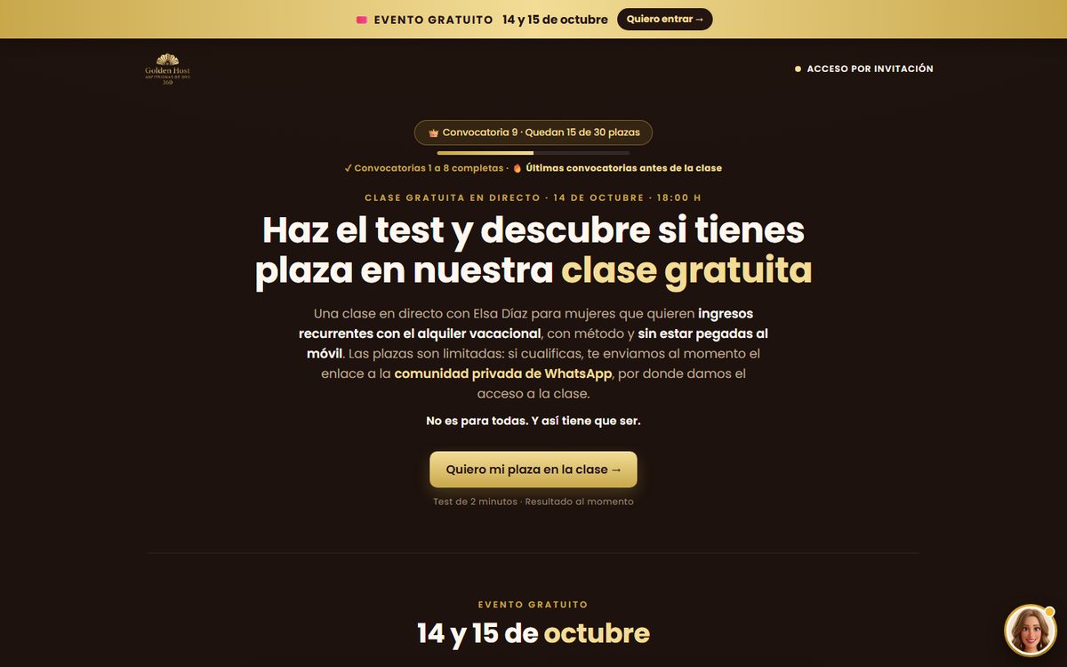 Sitio web de Comunidad VIP